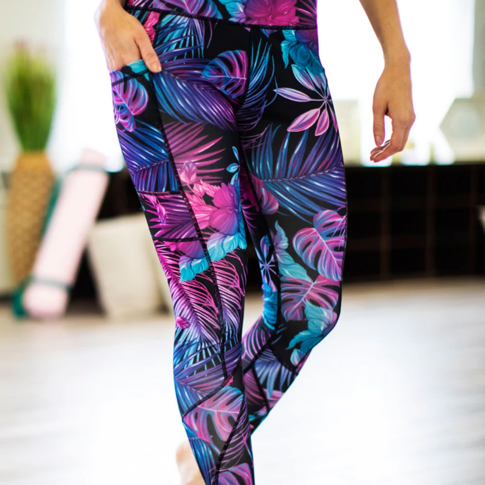 FITKICKS CROSSOVER LEGGINGS, ELECTRIC JUNGLE, PRISMATIC
