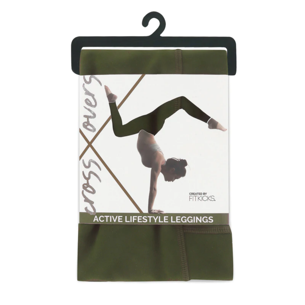 FITKICKS CROSSOVER LEGGINGS, OLIVE