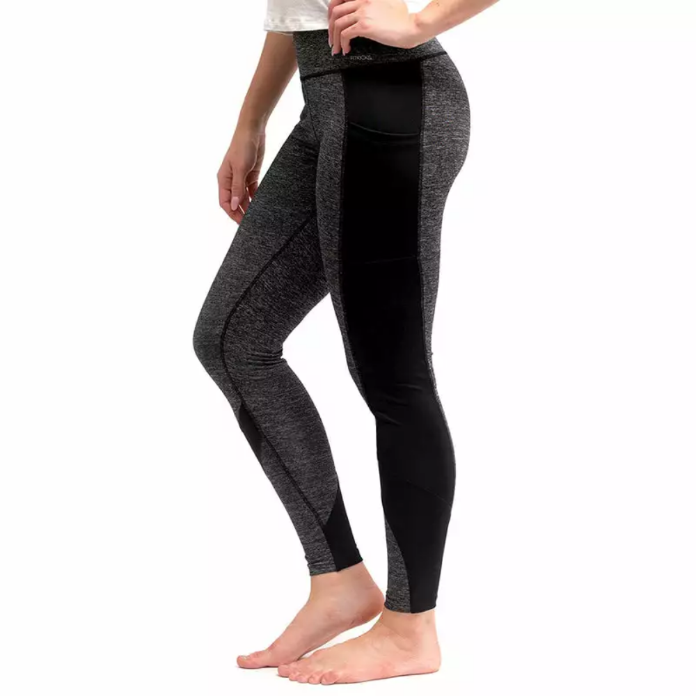 FITKICKS CROSSOVER COLORBLOCKED LEGGINGS, GRAY
