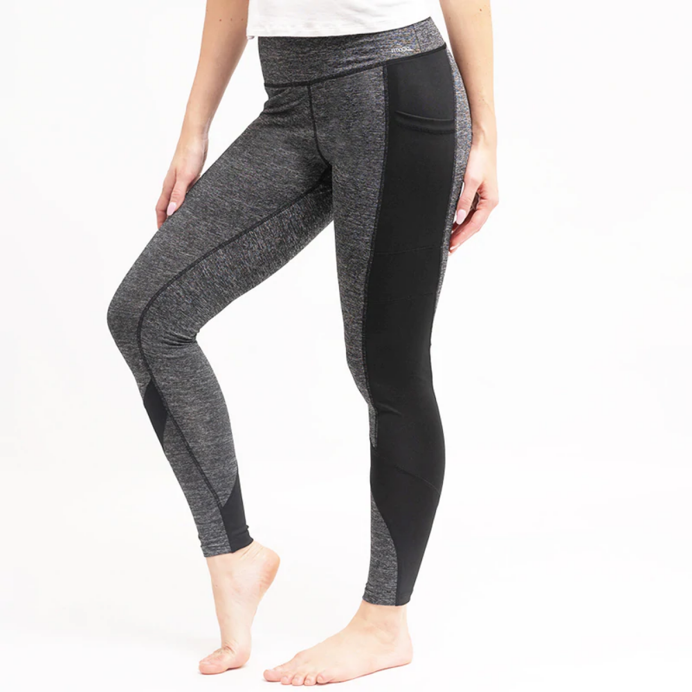 FITKICKS CROSSOVER COLORBLOCKED LEGGINGS, GRAY